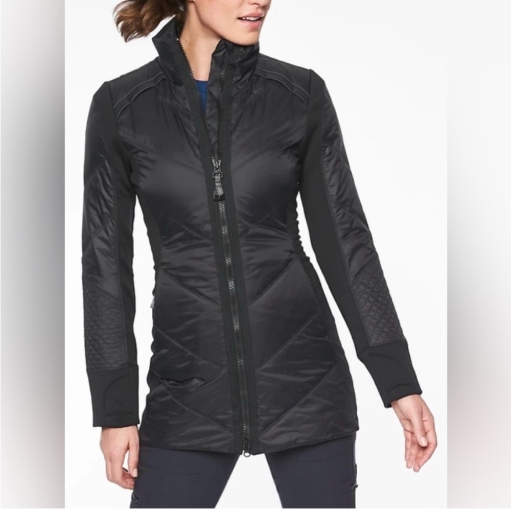 Athleta Black Quilted Jacket